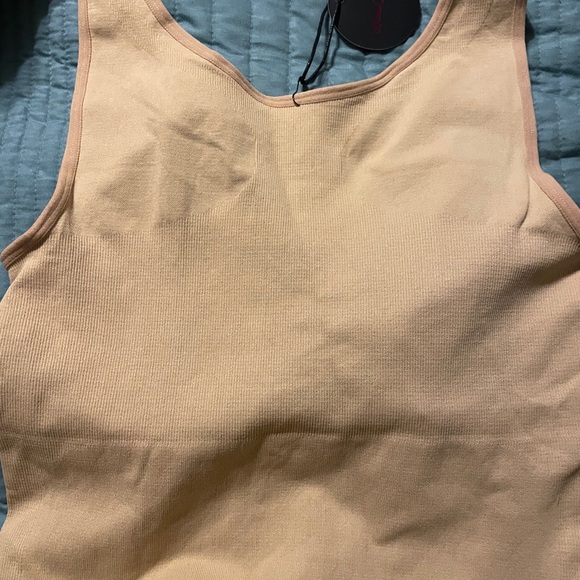 NWT Woman Ocean Tan Shapewear Long Tank XXL with Seamless Design Slimming Layers - Picture 4 of 7